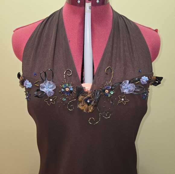 Nine West Dresses & Skirts - Nine West Dress 90/00s Brown Halter Dress